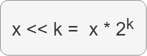Left shift formula
